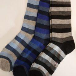 Strømper 3 stk. Stribet
